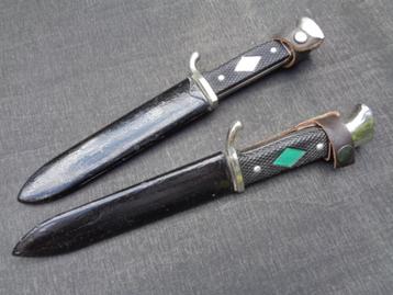2 scouts dolken Schneidteufel , volgens WO2 model , 38 €/st. beschikbaar voor biedingen