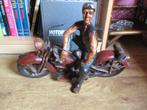 Moto Harley met biker in resine, Ophalen of Verzenden, Zo goed als nieuw, Motoren