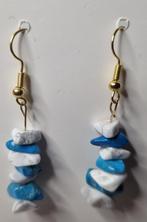 Stenen oorbellen, Handtassen en Accessoires, Oorbellen, Hangers, Blauw, Nieuw, Ophalen of Verzenden