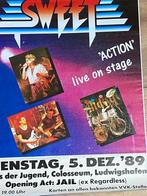 The sweet - Cncert poster 1989, Verzamelen, Gebruikt, Ophalen of Verzenden, A1 t/m A3, Rechthoekig Staand
