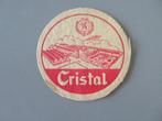 oud bierviltje Cristal Alken fabriek, Verzamelen, Verzenden, Zo goed als nieuw, Viltje(s), Overige merken