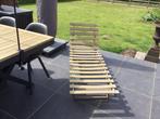 Houten ligstoel, Tuin en Terras, Ophalen, Gebruikt, Hout, Verstelbaar
