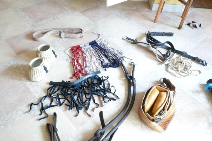 matériel équitation divers: gogue, cloche..., Dieren en Toebehoren, Paarden en Pony's | Hoofdstellen en Tuigage, Ophalen of Verzenden