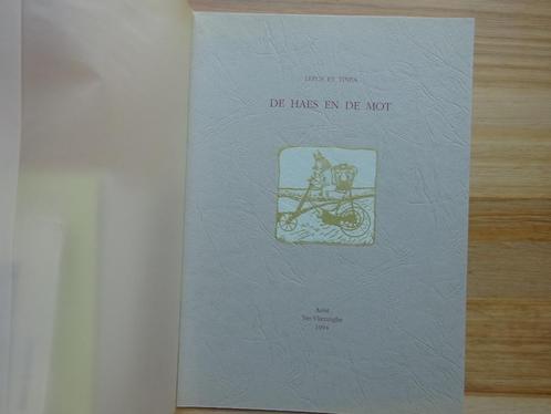 Jean-Paul van der Poorten, De Haes en de Mot, Fabel, 1994, Boeken, Kunst en Cultuur | Beeldend, Zo goed als nieuw, Grafische vormgeving