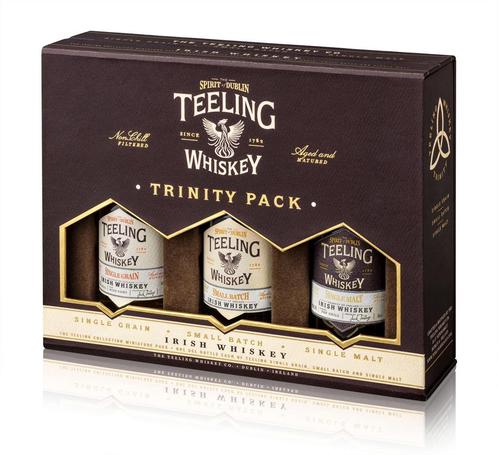 Whisky Teeling Trinity Pack (3 x 5cl), Collections, Vins, Neuf, Autres types