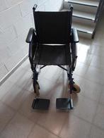 FAUTEUIL ROULANT BLEU FONCE XL 45 cm, Diversen, Rolstoelen, Handbewogen rolstoel, Gebruikt, Inklapbaar, Ophalen