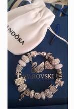 Bracelet Pandora , perles cristal Swarovski, Bijoux, Sacs & Beauté, Bracelets, Argent, Avec bracelets à breloques ou perles, Enlèvement ou Envoi