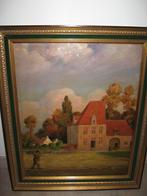 Belle peinture ancienne signée et datée (1927) ., Antiquités & Art, Enlèvement ou Envoi