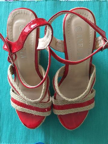 sandalen met sleehak — merk ANESIA — maat 37 beschikbaar voor biedingen