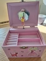 Muziekdoosje, Ophalen, Roze, Hardcase, Zo goed als nieuw