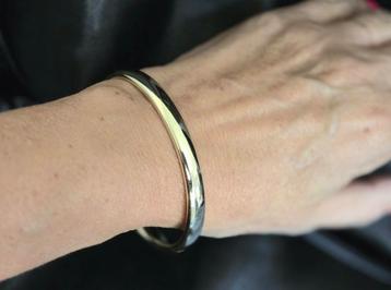 Gouden vintage classic bangle/lavenarmband. 2025/624. beschikbaar voor biedingen