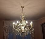 Magnifique lustre ancien en cristal hauteur 95cm., Enlèvement, Comme neuf