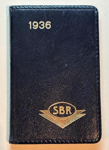 SBR radio agenda  1936 SOCIÉTÉ BELGE RADIOÉLECTRIQUE 636 836 beschikbaar voor biedingen