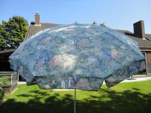 Parasol en tissu fleuri, Tuin en Terras, Parasols, Gebruikt, 2 tot 3 meter, Kantelbaar, Ophalen
