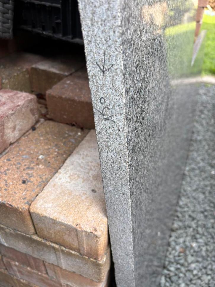 Jasberg keukenblad, Huis en Inrichting, Keuken | Keukenelementen, Gebruikt, 100 tot 150 cm, 100 tot 150 cm, 50 tot 75 cm, Zwart