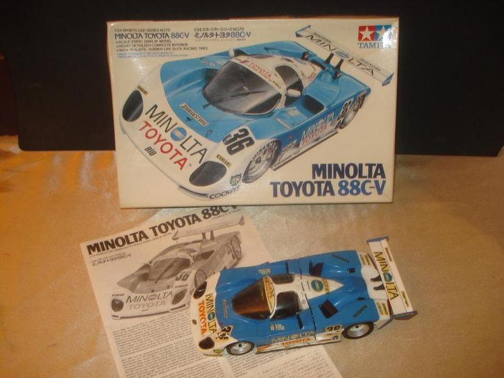 TAMIYA Minolta Toyota 88C-V Vintage avec Boîte, Hobby en Vrije tijd, Modelbouw | Auto's en Voertuigen, Gebruikt, Auto, Groter dan 1:32
