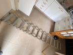 Opvouwbaar Aluminium Zoldertrap, Doe-het-zelf en Bouw, Ladders en Trappen, Ophalen, Gebruikt, Trap, Opvouwbaar of Inschuifbaar