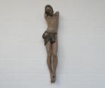Grote polychroom houten Corpus, 18de eeuw, Antiek en Kunst, Antiek | Religieuze voorwerpen, Ophalen