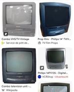 Gezocht tv met ingebouwde VHS VCR in goede en werkende staat, Audio, Tv en Foto, Ophalen, Gebruikt