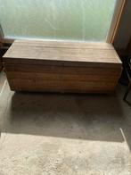 Oude Kist / koffer in hout, Huis en Inrichting, Woonaccessoires | Kisten, Ophalen
