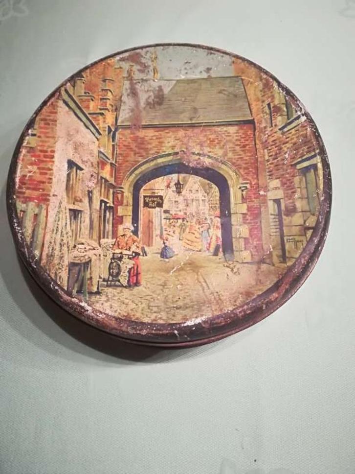 Blikken doos J. Janssens + Champagne Canard-Duchêne + Milady, Verzamelen, Blikken, Gebruikt, Overige merken, Ophalen of Verzenden