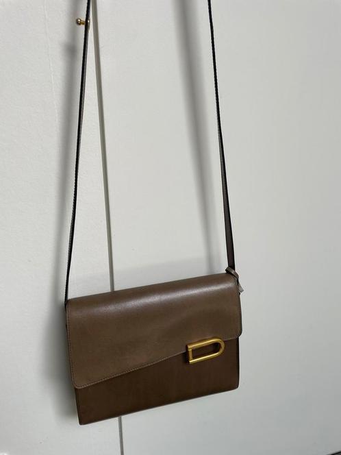 Delvaux clarion handtas taupe, Handtassen en Accessoires, Tassen | Damestassen, Gebruikt, Handtas, Ophalen of Verzenden