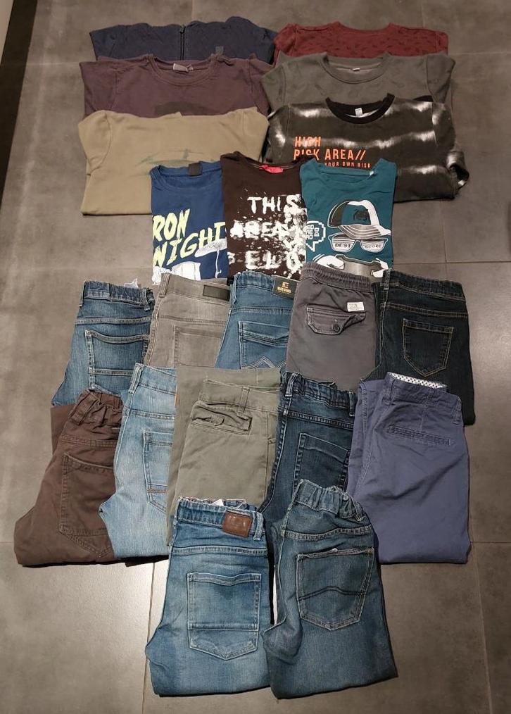 Pakket jongenskledij 13-14 jaar (21 stuks), Kinderen en Baby's, Kinderkleding | Kinder-kledingpakketten, Gebruikt, Maat 158, Ophalen of Verzenden