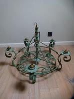 zware smeedijzeren luster event.met elektrische theelichtjes, Huis en Inrichting, Ophalen, Gebruikt, Metaal