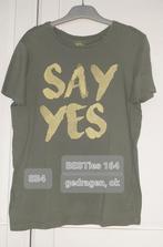 "Say yes" shirt 164, in mooie staat., Jongen, Ophalen of Verzenden, Zo goed als nieuw, Shirt of Longsleeve