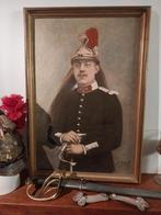 tableau peinture cavalier Français (Dragon) 1914, Enlèvement, Autres, Photo ou Poster