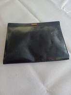 DELVAUX Vintage zwarte aktetasportemonnee met logo, Verzenden, Zwart