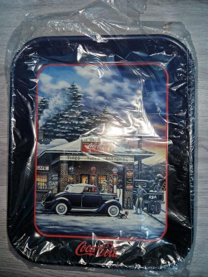 Coca-Cola tankstation met ijzeren bak in de winter, Verzamelen, Merken en Reclamevoorwerpen, Nieuw, Overige typen, Ophalen of Verzenden