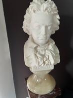 Beethoven borstbeeld NIEUWSTAAT met onyx voet, Antiquités & Art, Enlèvement ou Envoi