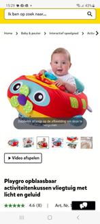 Playgro activiteitenkussen, Ophalen, Zo goed als nieuw, Speelkleed, Met geluid