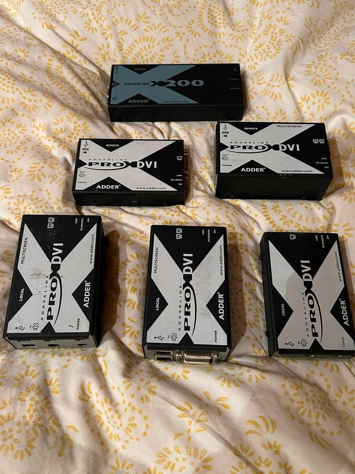 Multiscreen DVI | USB KVM extender set Adderlink, Audio, Tv en Foto, Professionele apparaten, Zo goed als nieuw, Audio, Ophalen of Verzenden