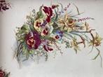 Art-Deco dienblad met metalen montuur, Ophalen of Verzenden