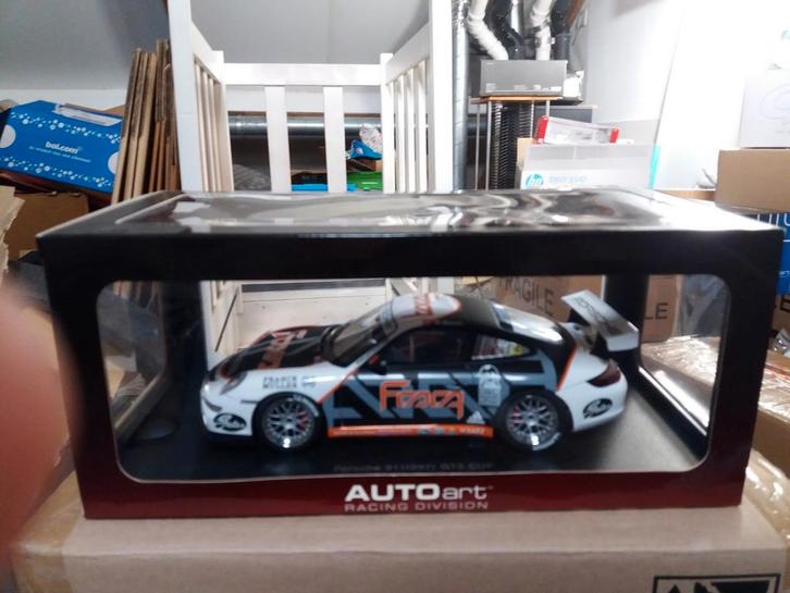 Autoart 1/18:Porsche 911 997 GT3 Cup PCCA China, Hobby en Vrije tijd, Modelauto's | 1:18, Nieuw, Auto, Autoart, Ophalen of Verzenden