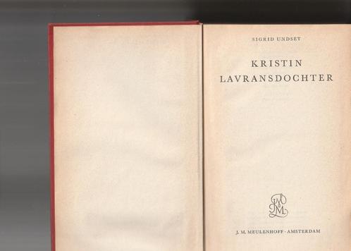 Sigrid Undset “Kristin Lavransdochter”, Boeken, Literatuur, Gelezen, België, Ophalen of Verzenden