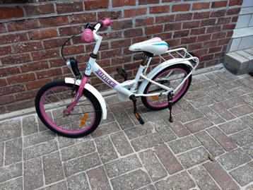 18 inch meisjes fiets, Fietsen en Brommers, Ophalen, Uniek, 18 inch, Handrem