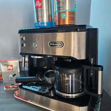 De'Longhi espresso machine en filterkoffie.