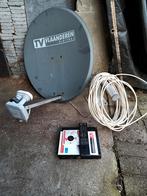 Schotelantenne + muurbeugel + ontvanger + 19m coaxkabel, Audio, Tv en Foto, Ophalen, (Schotel)antenne