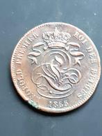 Oude Belgisch munten-Leopold I - 2 Centiem 1865, Verzamelen, Ophalen of Verzenden, Gebruikt