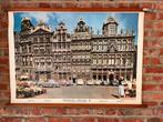 Schoolprent Brussel Grote Markt jaren ‘50 - Bossaerts & Fils, Ophalen of Verzenden, Stad- en Dorpsgezichten