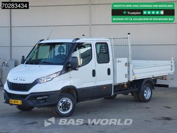 Iveco Daily 35C16 3.0L Open Laadbak Dubbel Cabine met Kist 3, Auto's, Bestelwagens en Lichte vracht, Stof, Gebruikt, Euro 6, 4 cilinders