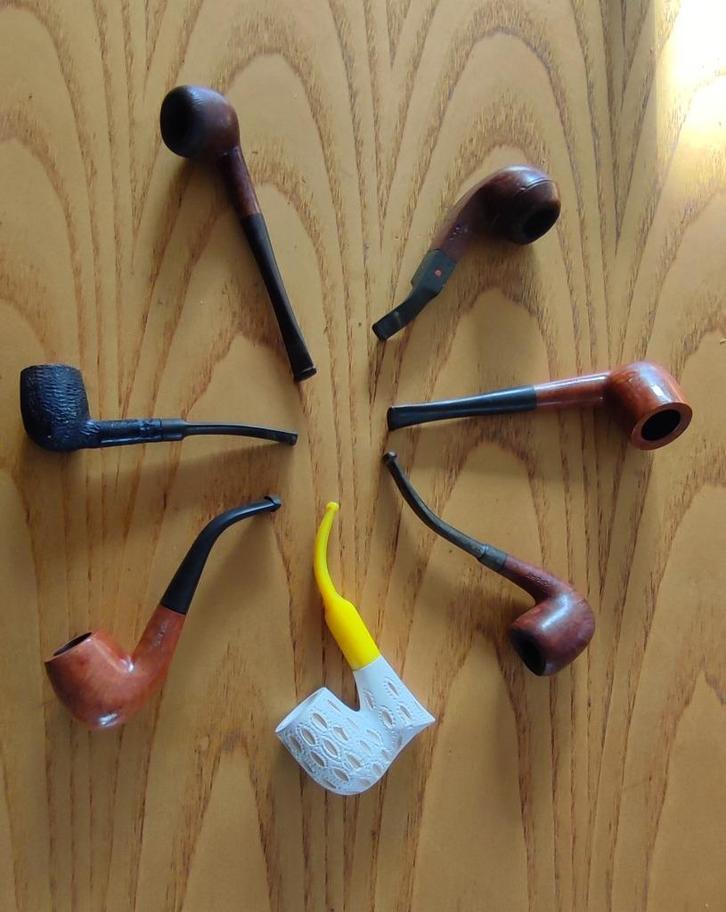Vintage pijpen van Franse merken/productie, Verzamelen, Rookartikelen, Aanstekers en Luciferdoosjes, Gebruikt, Overige typen, Ophalen