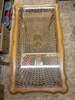 Salontafel bijzettafel met rottan Louis IVX, Ophalen of Verzenden