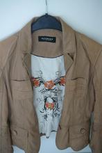 Lederen damesjas OAKWOOD, Vêtements | Femmes, Vestes & Costumes, Taille 38/40 (M), Enlèvement ou Envoi, Beige, Comme neuf