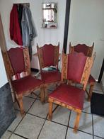 4 chaises  anciennes, Antiek en Kunst, Antiek | Meubels | Stoelen en Sofa's, Ophalen