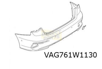 Audi A3 (4/20-) (8Y_) achterbumper (Limousine/S-line) (bij P beschikbaar voor biedingen