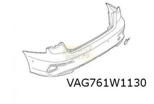 Audi A3 (4/20-) (8Y_) achterbumper (Limousine/S-line) (bij P, Auto-onderdelen, Carrosserie, Bumper, Audi, Achter, Gebruikt, Verzenden